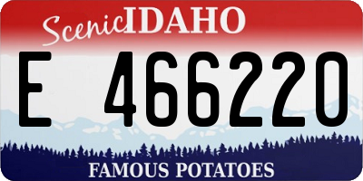 ID license plate E466220