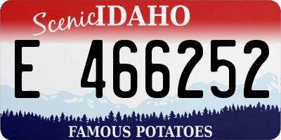 ID license plate E466252