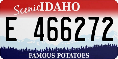 ID license plate E466272
