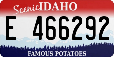 ID license plate E466292