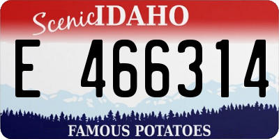 ID license plate E466314