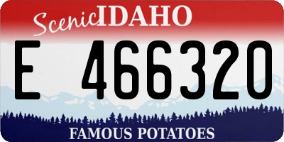 ID license plate E466320