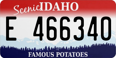 ID license plate E466340