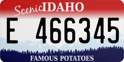 ID license plate E466345