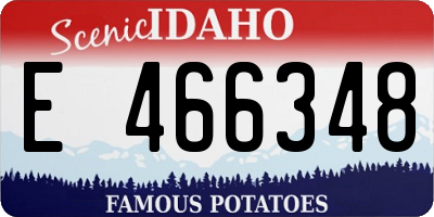 ID license plate E466348