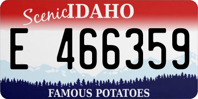 ID license plate E466359