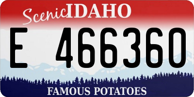 ID license plate E466360