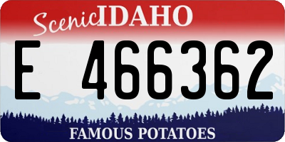 ID license plate E466362
