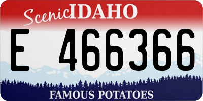 ID license plate E466366
