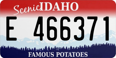 ID license plate E466371