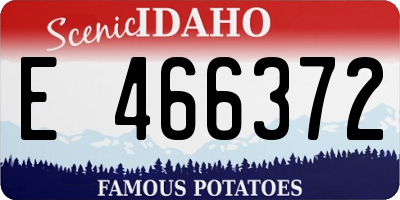 ID license plate E466372