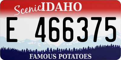 ID license plate E466375