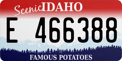 ID license plate E466388