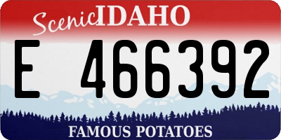ID license plate E466392