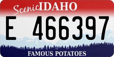 ID license plate E466397