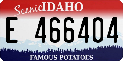 ID license plate E466404