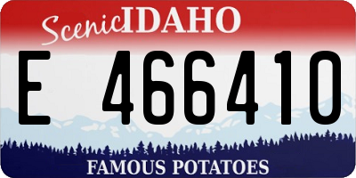ID license plate E466410