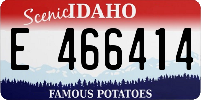 ID license plate E466414