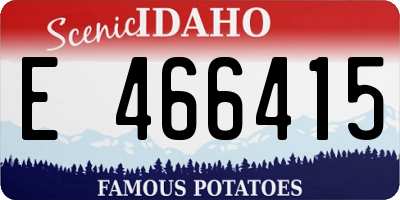 ID license plate E466415