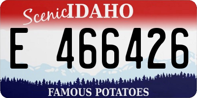 ID license plate E466426