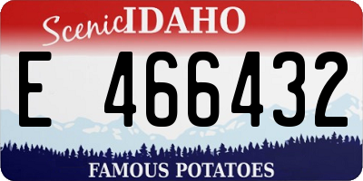 ID license plate E466432