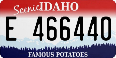 ID license plate E466440