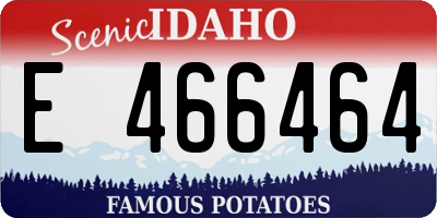 ID license plate E466464