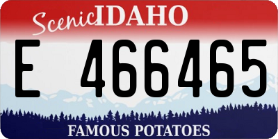 ID license plate E466465