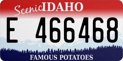 ID license plate E466468