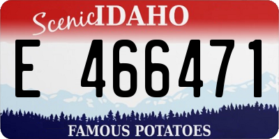 ID license plate E466471