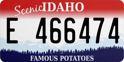 ID license plate E466474