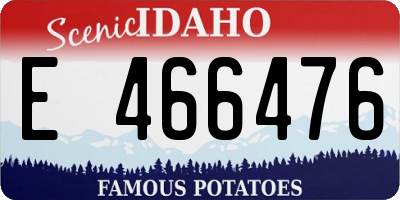 ID license plate E466476