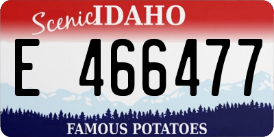 ID license plate E466477