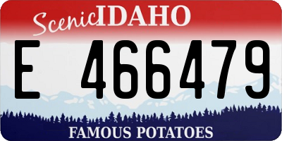ID license plate E466479