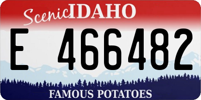 ID license plate E466482