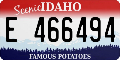 ID license plate E466494