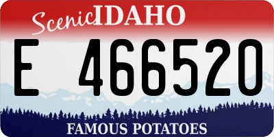 ID license plate E466520