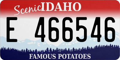 ID license plate E466546