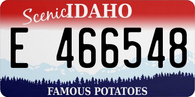 ID license plate E466548