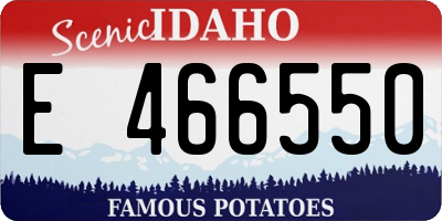 ID license plate E466550