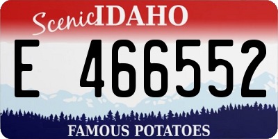 ID license plate E466552