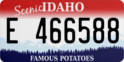 ID license plate E466588