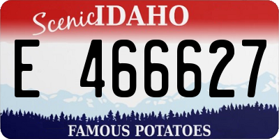 ID license plate E466627