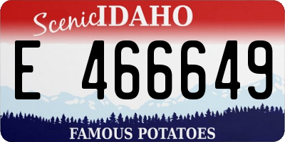 ID license plate E466649