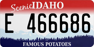 ID license plate E466686