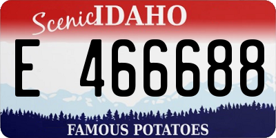 ID license plate E466688