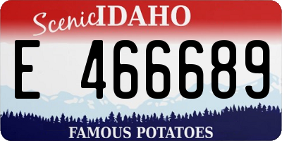 ID license plate E466689