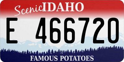 ID license plate E466720