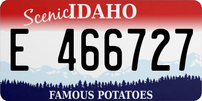 ID license plate E466727