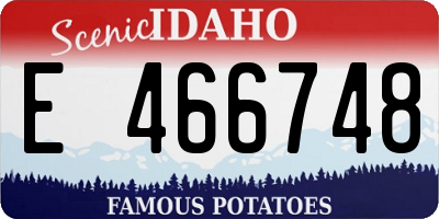 ID license plate E466748